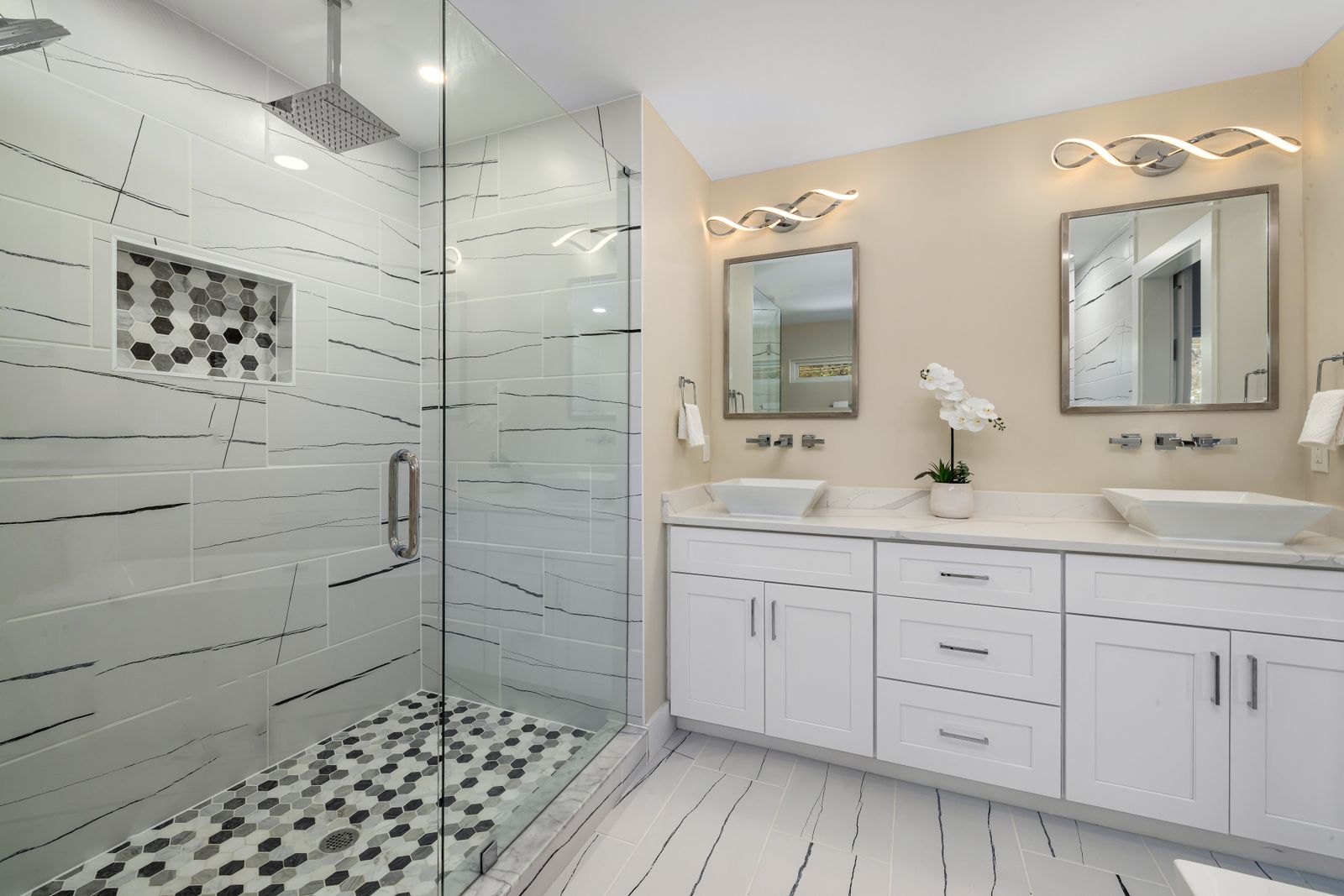 Modern bathroom renovation